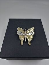 Pingente de borboleta Sergio Bustamante prata esterlina e ouro 18kt, usado comprar usado  Enviando para Brazil