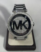 Relógio Michael Kors Feminino 39MM Logotipo MK Mostrador Espelho Prata Strass MK5925- Funciona comprar usado  Enviando para Brazil