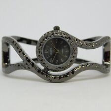 Relógio feminino Geneva tom escuro pulseira de quartzo tamanho. Bateria nova 6 3/4" comprar usado  Enviando para Brazil