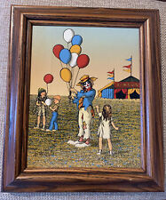 picture blue clown framed for sale  Michigan City