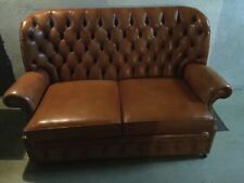 Gebraucht, Chesterfield London Couch + Sessel 2-1, cognac Leder   gebraucht kaufen  Homburg
