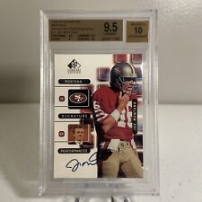 1999 Upper Deck Joe Montana SP Signature Performances Auto #J1A BGS 9.5 49ers comprar usado  Enviando para Brazil