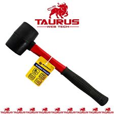 8oz Rubber Mallet Hammer FIBREGLASS Shaft Grip Handle DIY Camping Paving Tool UK for sale  Shipping to South Africa