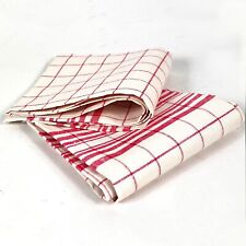 rosa Asciugapiatti Premium Set di asciugamani da cucina di alta qualità in 4 pezzi stracci cucina in cotone per asciugare Sidorenko strofinacci cucina cotone 45x75 cm rosa/bianco a righe 