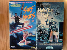 Clase de Nuke 'Em High 1987 MEDIOS VHS Raro Culto Troma/Surf Nazi's 2 4 1 COMO ESTÁ segunda mano  Embacar hacia Argentina