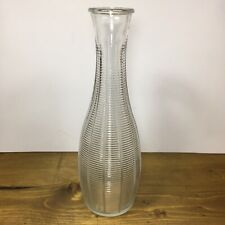 Usado, Vaso FTD vintage vidro transparente moderno padrão costela simples 9" comprar usado  Enviando para Brazil