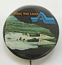 1972 ATLAS VAN LINES U-70 & U-71 pinback button Hydroplane Boats for sale  Seattle