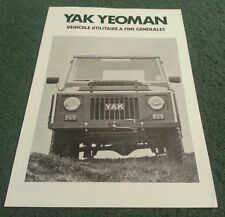 1979 yak yeoman for sale  DONCASTER