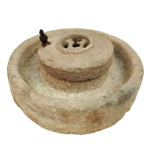 Usado, Antiguo molino de mano de harina de piedra roja pequeño hecho a mano gres antiguo coleccionable STO82 segunda mano  Embacar hacia Argentina