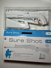 Controle de movimento Nintendo Wii Sure Shot rifle branco arma de tiro com caixa novo aberto comprar usado  Enviando para Brazil