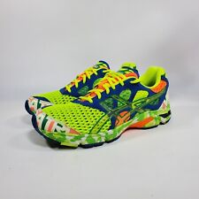 Usado, Tenis para correr Asics Gel-Noosa Tri 7 para hombre 9 verde neón azul T214N segunda mano  Embacar hacia Argentina