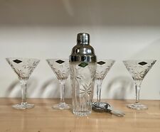 crystal lead cocktail glasses for sale  Arlington