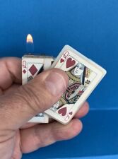 POKER CARD  LIGHTER MECHERO BRIQUET ACCENTINO FEUERZEUGH segunda mano  Embacar hacia Argentina