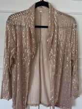 Gold sequin jacket for sale  SOUTHPORT