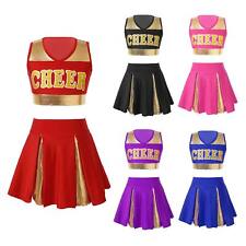 Usado, Kinder Mädchen Cheer Leader Football Tanzbekleidung Tennis Uniform Rollenspiel comprar usado  Enviando para Brazil