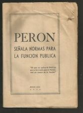 Discurso de la revista Juan Domingo Perón Normas para la función pública 1952, usado segunda mano  Argentina 