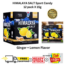 (12 pack ) Himalaya Salt Sport Mint Candy GINGER Lemon Flavour  FREE SHIPPING for sale  Shipping to South Africa