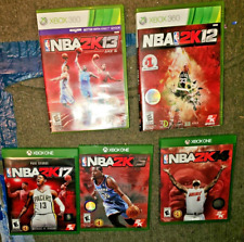 Lote NBA 2K12, 2K13 2K14 2K15 2K17 Xbox 360 XBOX One na caixa com instruções., usado comprar usado  Enviando para Brazil