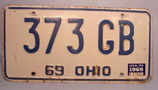 1969 ohio license for sale  Fairfield