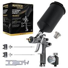 Kit de pistola pulverizadora Master Elite PRO-88 HVLP 1,3, 1,4, 1,8 mm puntas, regulador, adaptador, usado segunda mano  Embacar hacia Argentina