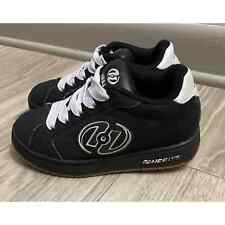 Zapatos de patinaje Heelys Hurricane negros/blancos (7225) niños talla 1/niñas 2 segunda mano  Embacar hacia Argentina