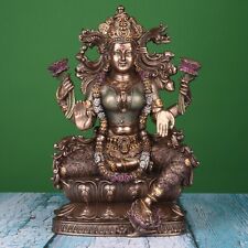 Estatua Maa Lakshmi 9" ídolo Laxmi Diosa de la Riqueza Hindú Escultura Decoración del Hogar Regalo, usado segunda mano  Embacar hacia Argentina