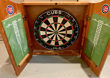 Vintage Chicago Cubs Dart Board and Wooden Case for sale  Shipping to South Africa
