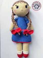 Szydełkowa szmacianka lalka Lenka, maskotka handmade na sprzedaż  PL