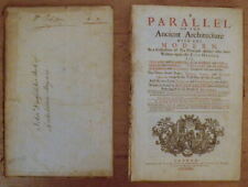 UM PARALELO DA ARQUITETURA ANTIGA NO MODERNO Roland Fréart 1733 Illust comprar usado  Enviando para Brazil