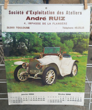 Ancien calendrier voitures d'occasion  Portet-sur-Garonne