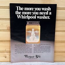Vintage 1981 Whirlpool Washing Machine Print Ad Super Surgilator Agitator for sale  Shipping to South Africa