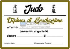 Diplomi graduazione judo usato  Sanremo