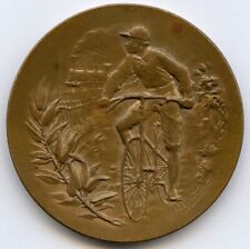 Francia Burdeos-París Ciclismo Carrera 1892 Medalla Participante 50mm 60gr!!! segunda mano  Embacar hacia Argentina