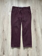 Meyer Cairns Burgundy Trousers Chino 36Waist 30Leg 36/30 for sale  Shipping to South Africa