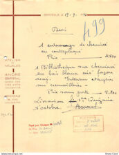 1946 invoice atelier d'occasion  Expédié en Belgium