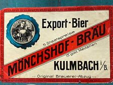 Uralt bieretiketten kulmbach gebraucht kaufen  Bad Lobenstein