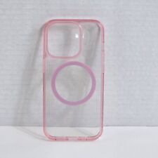 Funda para teléfono celular para iPhone 14 Pro 6.1" rosa transparente magnético ajuste delgado parachoques segunda mano  Embacar hacia Argentina