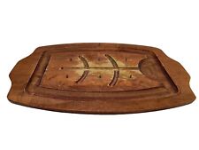 Tablero de tallado de madera Baribocraft Canadá para asado de carne de jamón de pavo década de 1970  segunda mano  Embacar hacia Argentina
