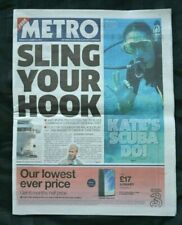 Metro newspaper march for sale  NEWTON-LE-WILLOWS