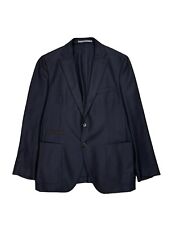 Gorgeous Cantarelli Solid Navy Blue Unlined Pure Wool Sport Coat Size 54L42R for sale  Shipping to South Africa