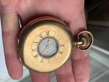 Antique Buren Gold Plated Half Hunter Pocket Watch For Restoration P109 for sale  Shipping to South Africa