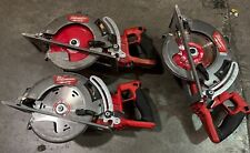Lot of 3 Milwaukee 2830-20 M18 FUEL Rear Handle 7-1/4" Circular Saw BROKEN b41 for sale  Shipping to South Africa