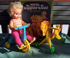 Vintage Mattel Tippee Toes Baby Doll, 1967 w Box, Tricycle, Horse WORKS for sale  Shipping to South Africa