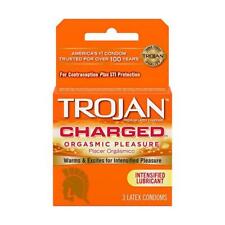 Trojan Charged Lubricated Condoms - 6 packs of 3 Condoms (18 Condoms Total) for sale  Shipping to South Africa