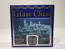 Conjunto de xadrez de vidro elegante vidro maciço transparente e fosco com tabuleiro de vidro fumê na caixa comprar usado  Enviando para Brazil