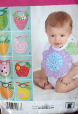 SIMPLICITY BABY BIBS PATTERN 2273, used for sale  Shipping to South Africa