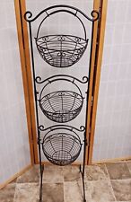 3-Tier Fruit Basket Metal Stand Fruit Vegetable Storage Rack for Kitchen Pantry for sale  Shipping to South Africa