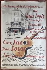 Affiche cabaret vieux d'occasion  Paris XVIII