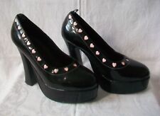 Demonia black heeled for sale  EXETER