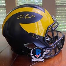 Réplica capacete Beckett Lions Michigan Wolverines FS autografado Aidan Hutchinson comprar usado  Enviando para Brazil